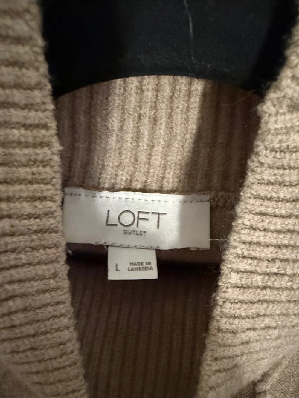 Women’s Cable Knit Mock Neck Sweater - Taupe